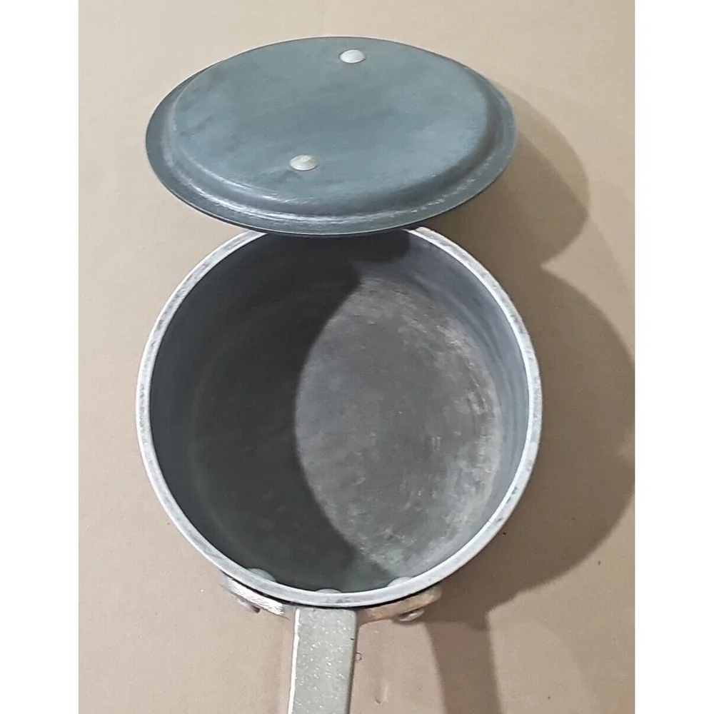Vtg NSF Commercial Cookware Anodized Aluminum 1 1/2 Qt Pot 305 8701 1/2 w/Lid